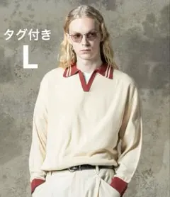 Line Skipperラインスキッパーカラーニット 70’s調 オーバーサイズのサムネイル