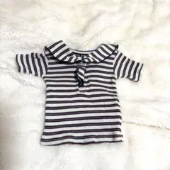 &mignon ボーダー襟付きTシャツ 80cm