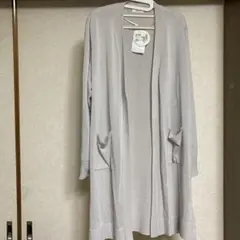 CINEMACLUBライトグレー ロングカーディガン L 新品タグ付き‪ハニーズ