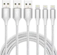 充電 ケーブルライトニング 2M 3本セット 充電器 ケーブル 急速充電