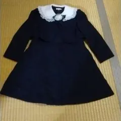 petit-f ネイビー ワンピース 120　フォーマル