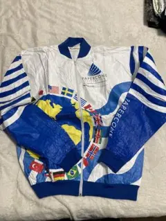 希少90s ペーパージャケット 鷹 総柄　レア　Lサイズ　オリジナル USA 希少90s ペーパージャケット 鷹 総柄 レア Lサイズ オリジナル