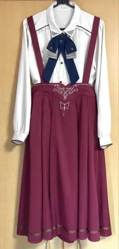 axes femm アクシーズ ガードル刺繍サス付きタックスカート