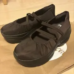 ZARA ブラウン フラットシューズ 36