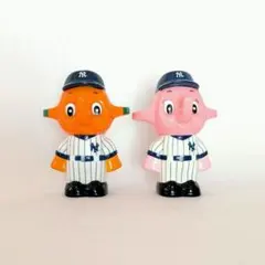 サトちゃん サトコちゃん MLB ストラップコレクション 12個セット 未使用]箱入り MLB 2002 サトちゃん サトコちゃん ストラップセット