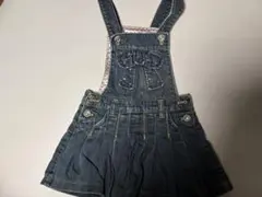 Shirley Temple　デニムリボンジャンバースカート　110cm