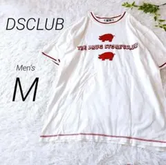 【DSCLUB】ドラッグストアーズ　刺繍ロゴTシャツ　メンズ　ホワイト　コットン