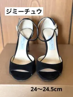 JIMMY CHOO ジミーチュウ スエード ストラップサンダル 37.5