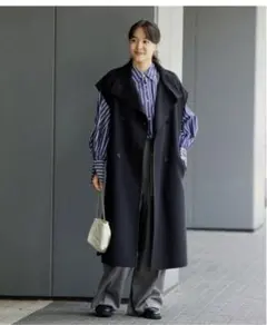 専用！！ウールリバーミリタリーロングジレ