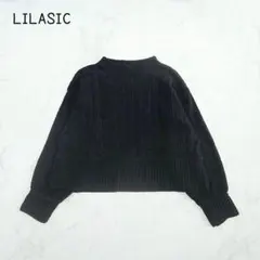 リラシク　ニットセーター(M)プチハイネック　大人女子　ショート丈　こなれ感のサムネイル