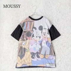 マウジー×ディズニー 半袖 Tシャツ〈ミッキー&ミニー〉オーバーサイズ 古着風