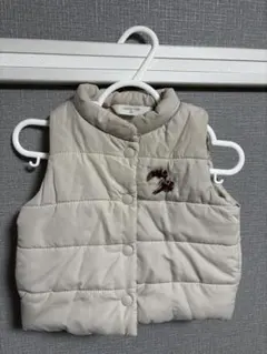 SIMPLE FREE ベビーダウンベスト 80 ベージュ