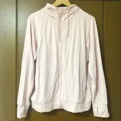 ユニクロ　エアリズム　ピンク パーカー フード付き