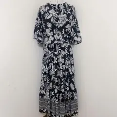 TONAL♡トーナル　花柄ロングワンピース　ウォッシャブル