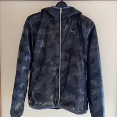 PUMA プーマ リバーシブル ジャケット フリース×ナイロン フード付き