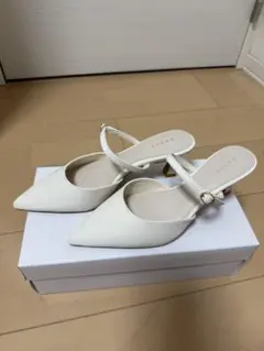 RANDA シアーリボンミュールサンダル