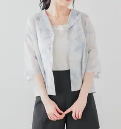 honeys 開襟シアーシャツ