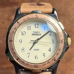 【稼働中】TIMEX タイメックス 腕時計 INDIGLO コンパスベゼルのサムネイル