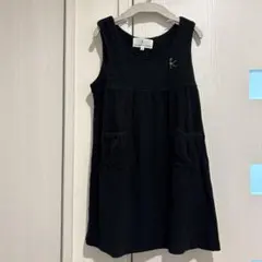 クミキョク ブラック ノースリーブワンピース 110