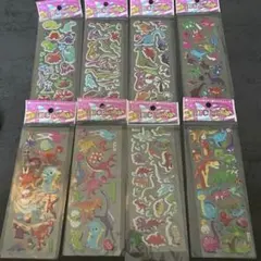 半額⭐️可愛い 恐竜シール 3D 8シート