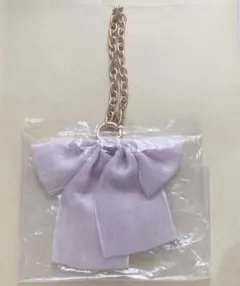 青木美沙子ちゃん　リボン　チャーム　ピンク　しまむら