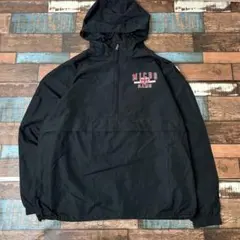 メンズ　古着　champion チャンピオン　チームロゴ　ハーフジップジャケット