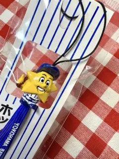 レア　横浜ベイスターズ　ホッシー　マスコット付き　ストラップ　レトロ