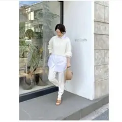 【1度着用のみ美品】 ウィムガゼット クロップドニット プルオーバー ショート丈