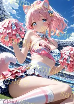 キラキラ　かわいい　AIイラスト　ポスター　A4サイズ　a687