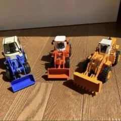 エムテック　ダイアペット　ヨネザワ　ブルドーザー3個セット　レトロのサムネイル