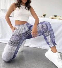 お値下げ♡未使用♡ペイズリープリント♡スウェットパンツ