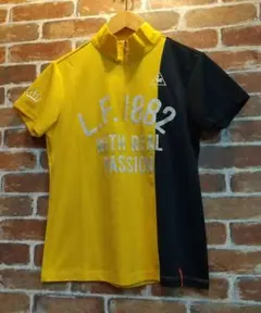 le coq sportif ゴルフシャツ イエロー/ブラック