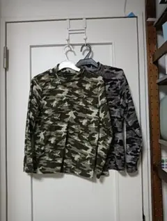 2点 迷彩柄 長袖カットソー 140cm