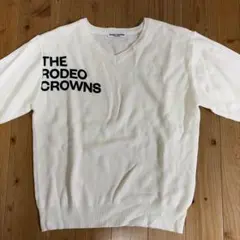 RODEO CROWNS Vネックニット ホワイト