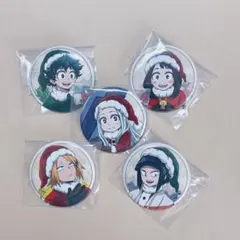 ヒロアカ メリれ！クリスマス 缶バッジ 緑谷 出久 エリ お茶子 耳郎 上鳴