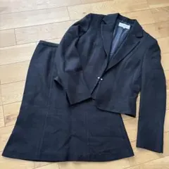 美品 セレモニースーツ ママスーツ 黒 ラメ ツイード JYOBELLA