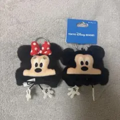 ディズニーリゾート　ファンキャップキーチェーン　ミッキー　ミニー