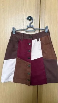 パッチワークミニスカート　イング