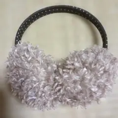 ベージュファー耳あて・イヤーマフ