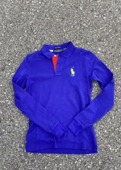 Ralph Laurenビックポニーポロシャツ長袖コバルトブルー archive