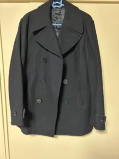 即日発送‼️上質 ピーコート黒 ダブルボタン ウール 【美品❗️】カルバンクライン Calvin メルカリ - 黒 ウールピーコート Klein ジャケット・アウター