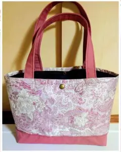 ハンドメイド花柄トートバッグ