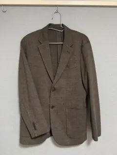 UNIQLOブラウン チェック柄 ジャケットS