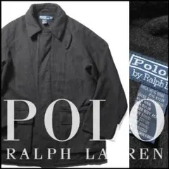 美品 ヴィンテージ 90’s ラルフローレン ウールナイロン素材ハーフコートS