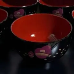 MARIEE 紺野美沙子コレクション 漆器椀 5個セット