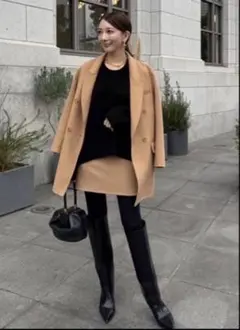 新品未使用　U_big sakiさん ウールダブルフェイスジャケットコート　S