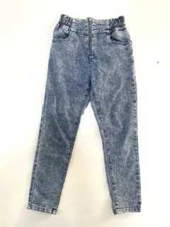 デニム風ハイウエストパンツ