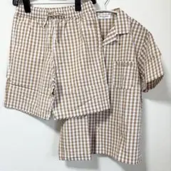 GELATO PIQUE チェック柄パジャマセット M