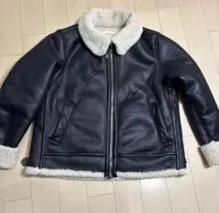 レザー ボアジャケット 黒　ヴィンテージ加工 B-3 フライトジャケット　完売品