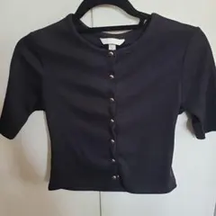 新品☆H&M黒トップス☆S